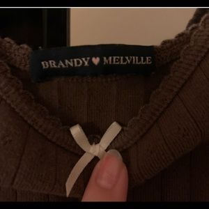 brandy melville brown tank